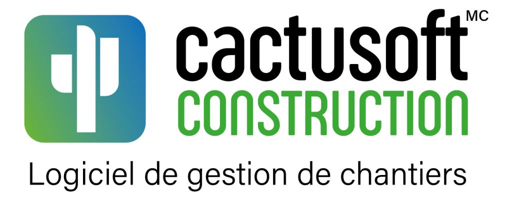 L’automatisation : la solution pour libérer des heures de travail et mieux gérer vos chantiers 2 logo cactusoft construction denomination couleur fr mc