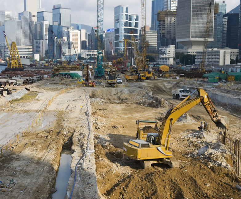 Pépine sur un chantier de construction