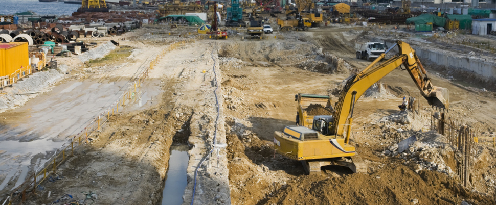 Pépine sur un chantier de construction