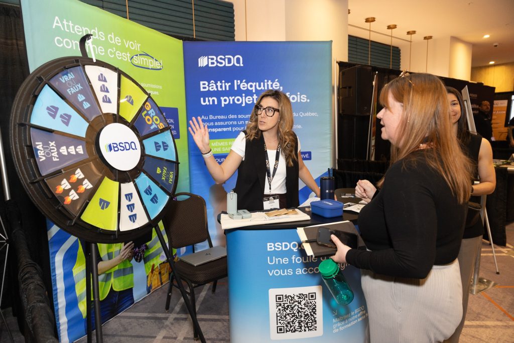 Kiosque du BDSQ au Congrès de l'ACQ 2026