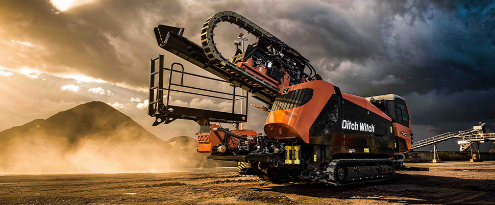 Gros plan du Brandt Ditch Witch